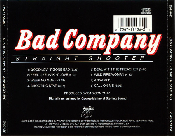 BAD COMPANY 1974 -1996
